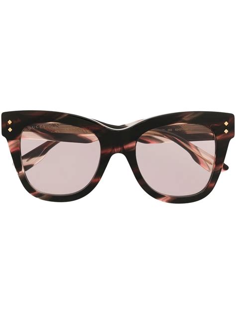 gucci tortoiseshell sunglasses women|55mm cat eye sunglasses gucci.